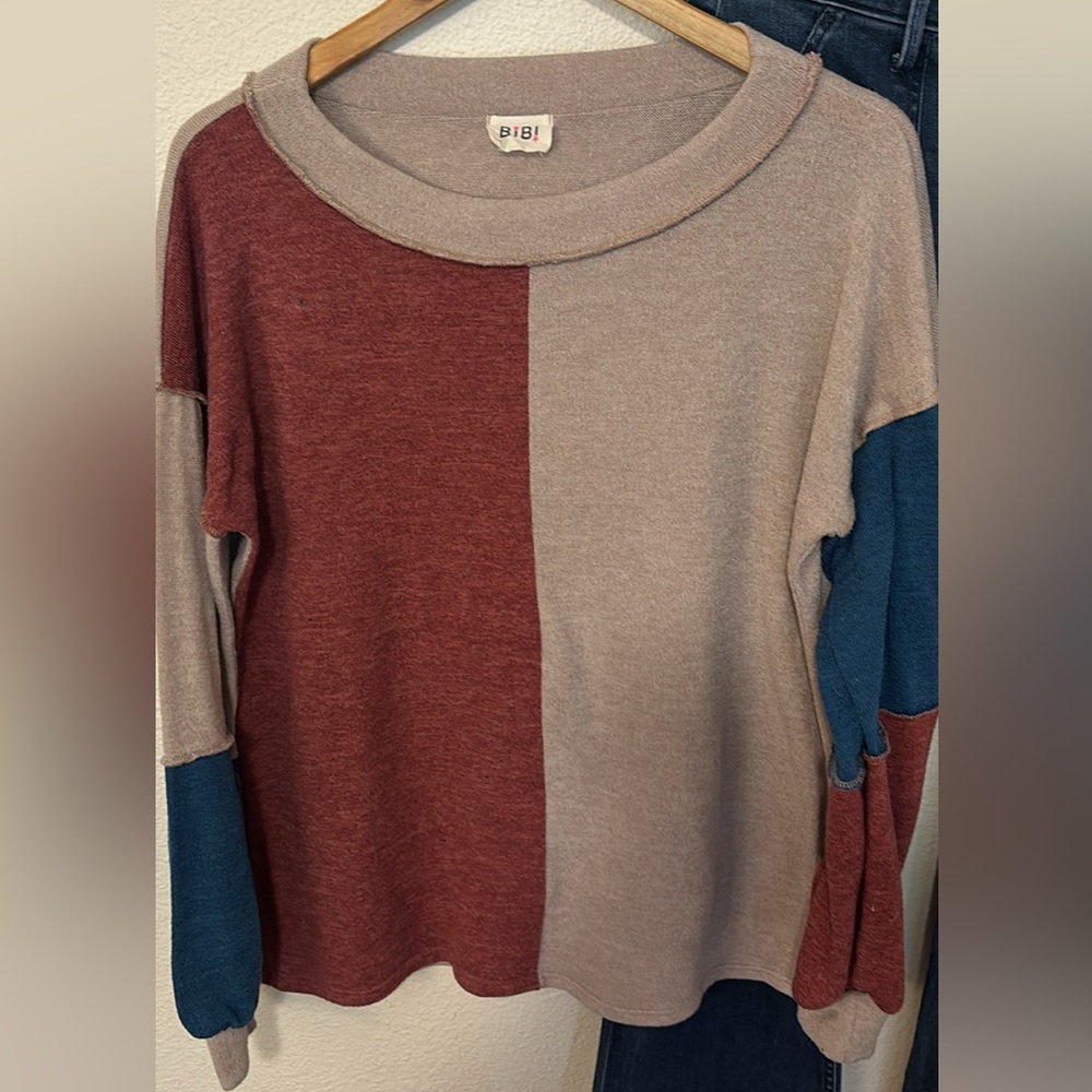 BiBi Tricolor sweater Lg